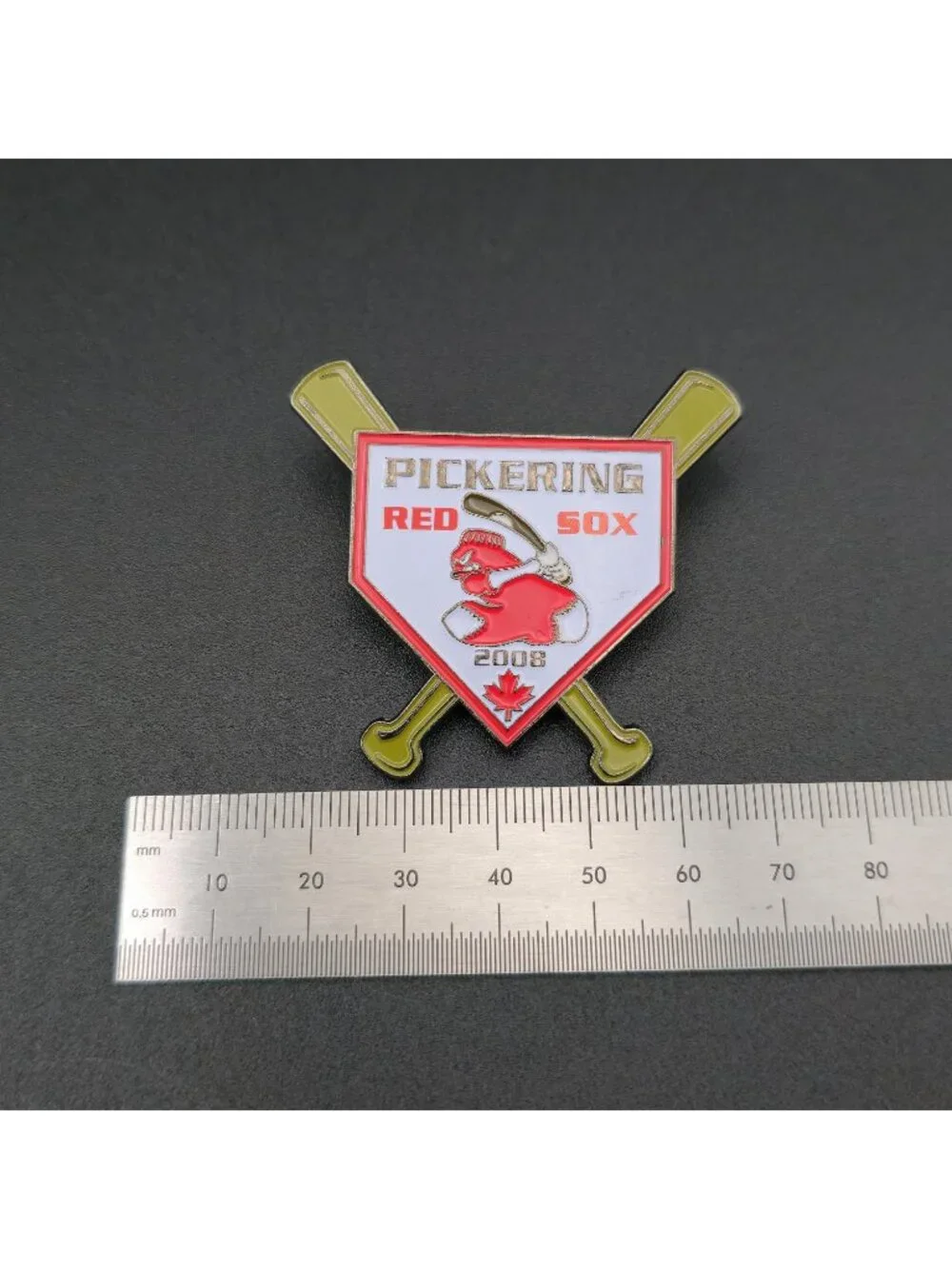 2008 Pickering Red Sox Enamel Pin - Canada Minor League Baseball B1453